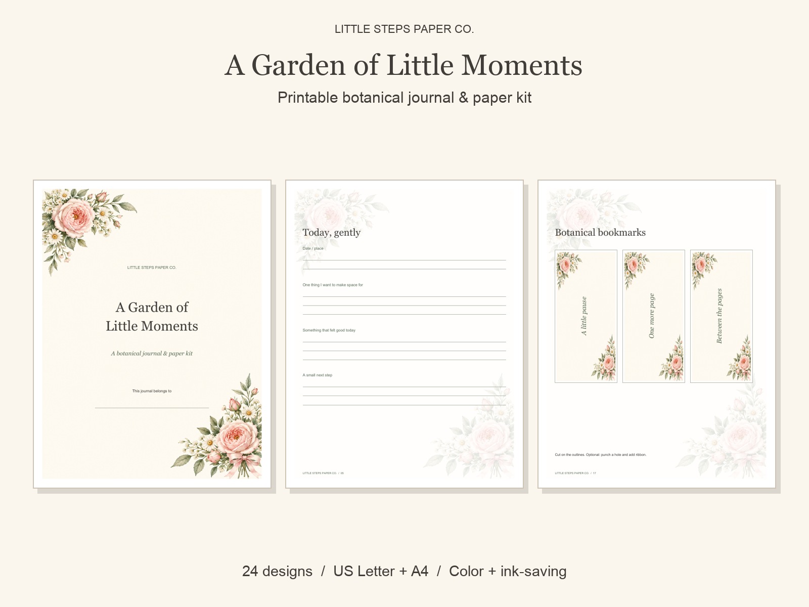 A Garden of Little Moments — Botanical Journal Kit